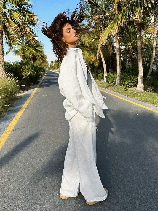 Serena Linen Set – Refined Resort